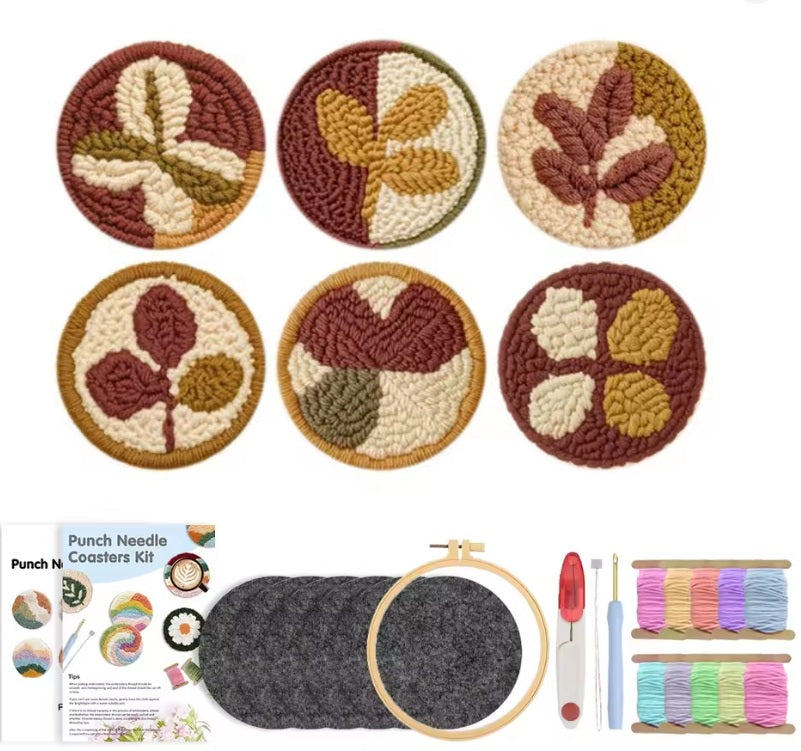 Kit SET POSA VASOS Hojas de Otoño