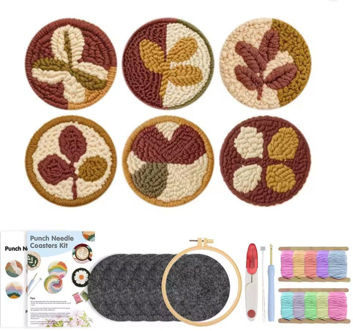 Kit SET POSA VASOS Hojas de Otoño